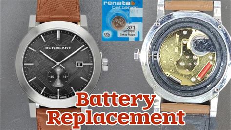 burberry watches change battery|How to change a battery on a Burberry watch .